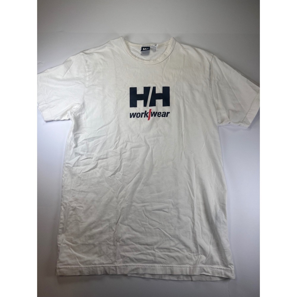Helly Hansen Workwear Graphic T-Shirt Mens XL White Short Sleeve HH Logo